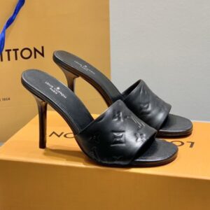 Louis Vuitton Mansion SL. Back Pump 10cm Heel Fashion Sandals for Women with Original Box