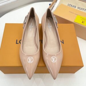 Louis Vuitton Women's Sandals Leather Design Fashion Pumps with Original Box