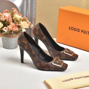 Louis Vuitton Women's MADELEINE Pump 10cm with Iconic LV Monogram Desig