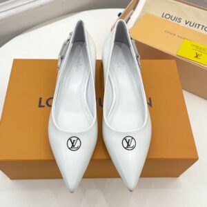 Louis Vuitton Women's High Heels Elegant Leather Fashion Footwear