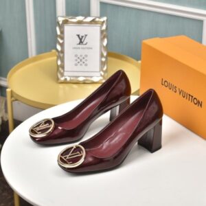 Louis Vuitton Women’s Madeleine Pump with LV Logo – Fashion Heels with Original Box