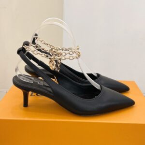 Louis Vuitton Women's Mansion Sl. Back Pump 5.5cm Heel Leather Sandals
