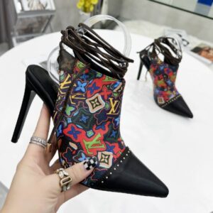 Louis Vuitton Women's Pumps Sandals with 9.5cm Heel and Original Box