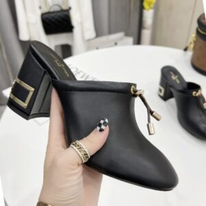Louis Vuitton Women’s Pumps Sandals Slippers with 6.5cm Heel and Original Box